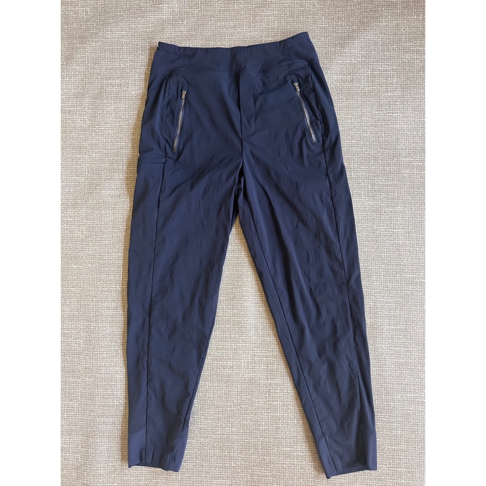Athleta Headlands Hybrid Trek Tapered Jogger Pants Navy Blue Women Size 4